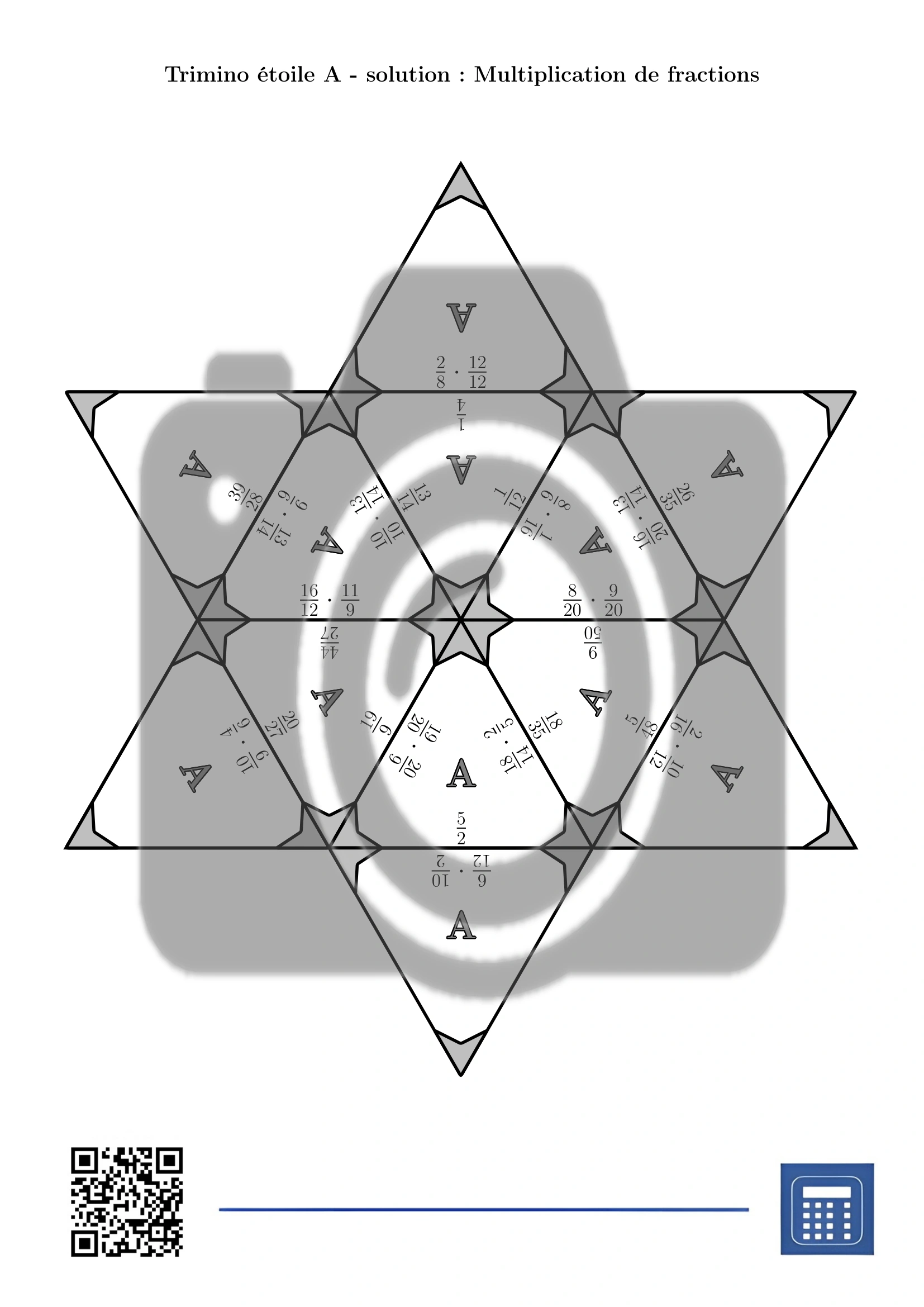 Trimino: Multiplication de fractions – Image 7