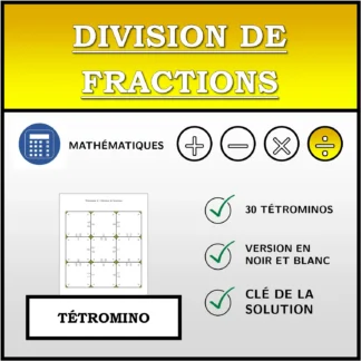 Tétromino: Division de fractions