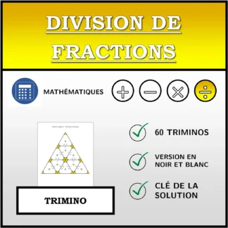 Trimino: Division de fractions