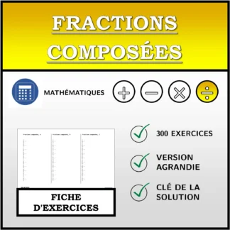 Fiche d'exercices: Fractions composées