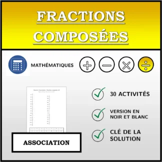 Exercice d'association: Fractions composées