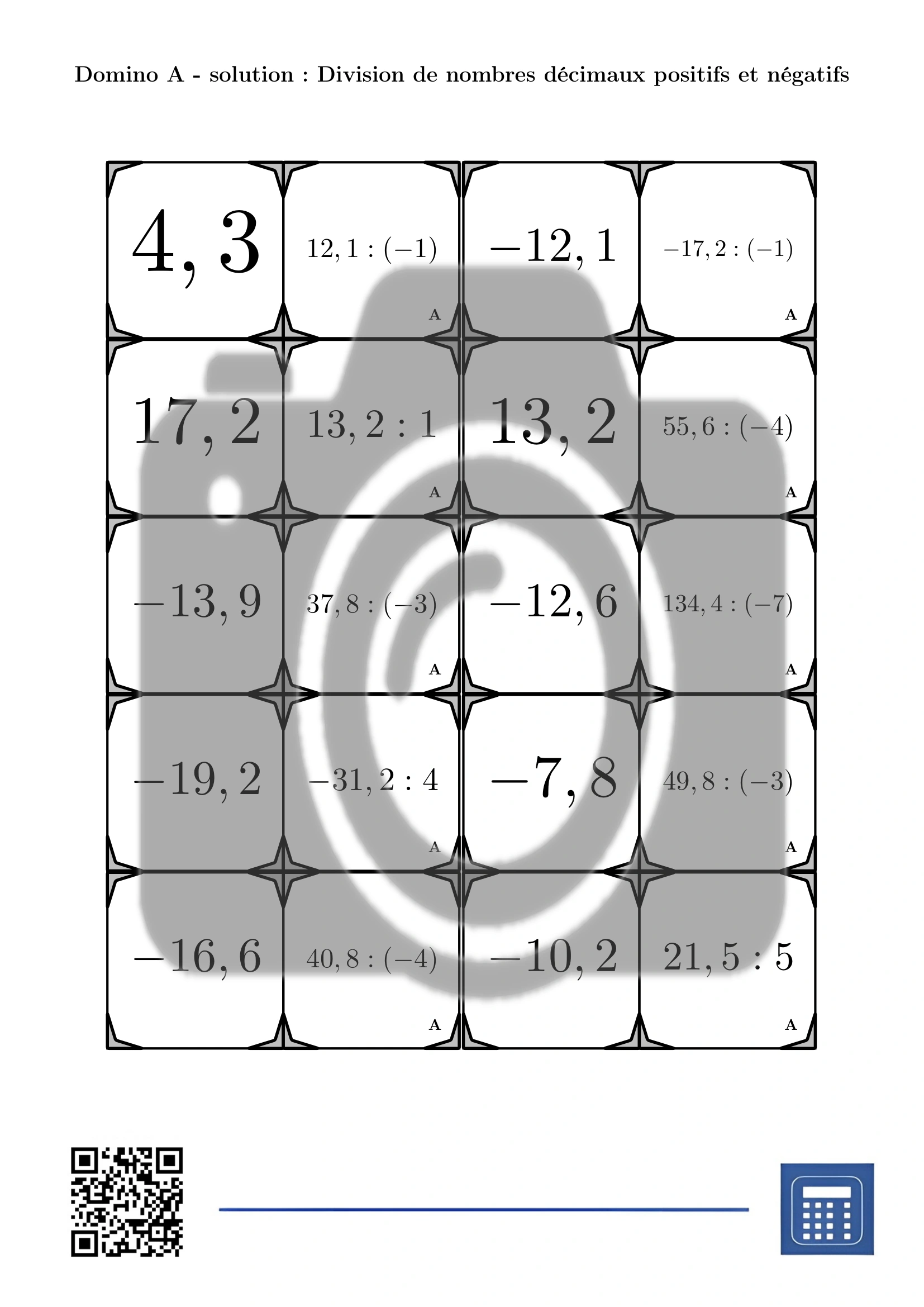 Domino: Division de nombres décimaux positifs et négatifs – Image 4