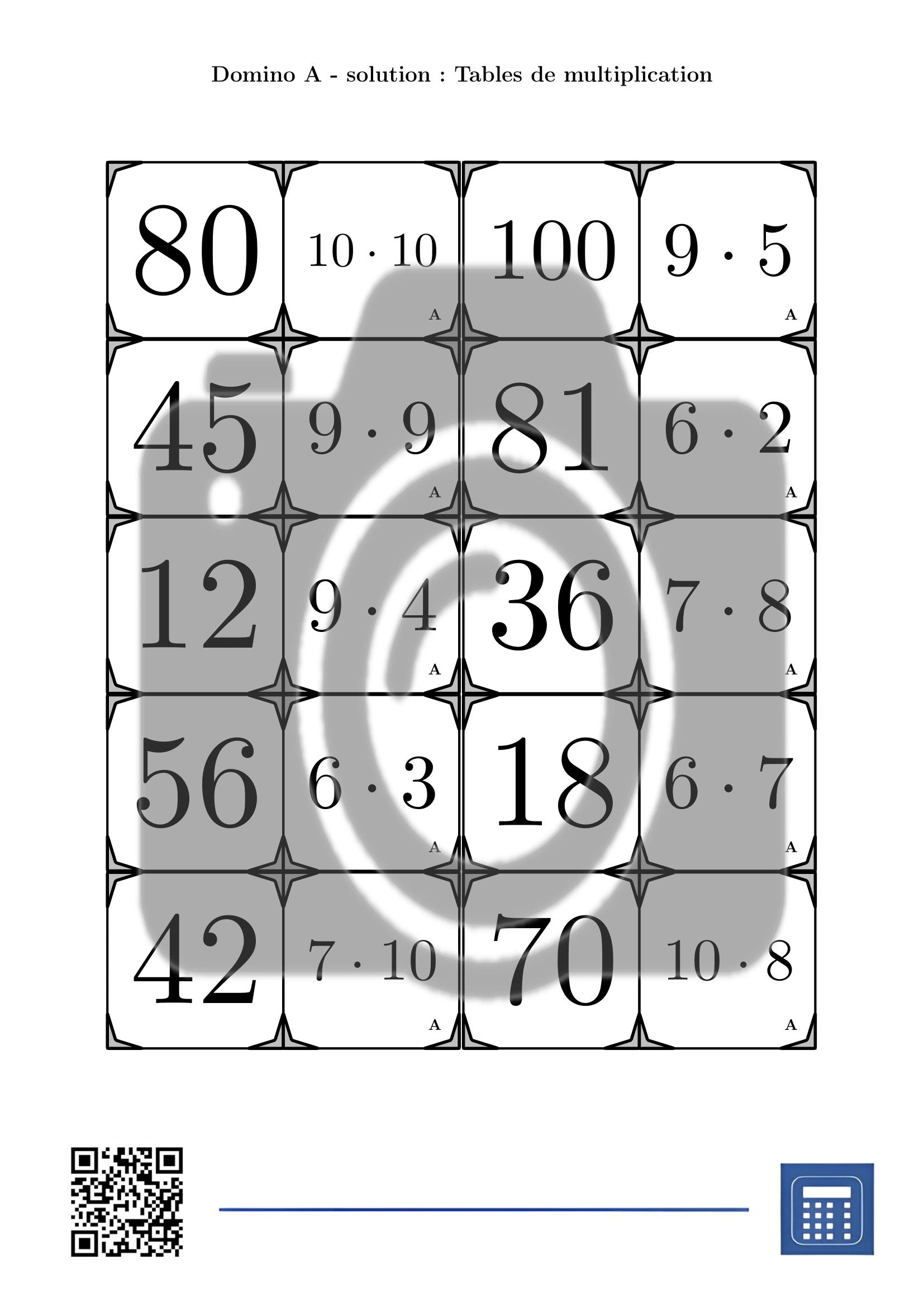 Domino: Tables de multiplication – Image 4