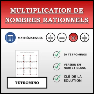 Tétromino: Multiplication de nombres rationnels