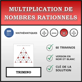 Trimino: Multiplication de nombres rationnels