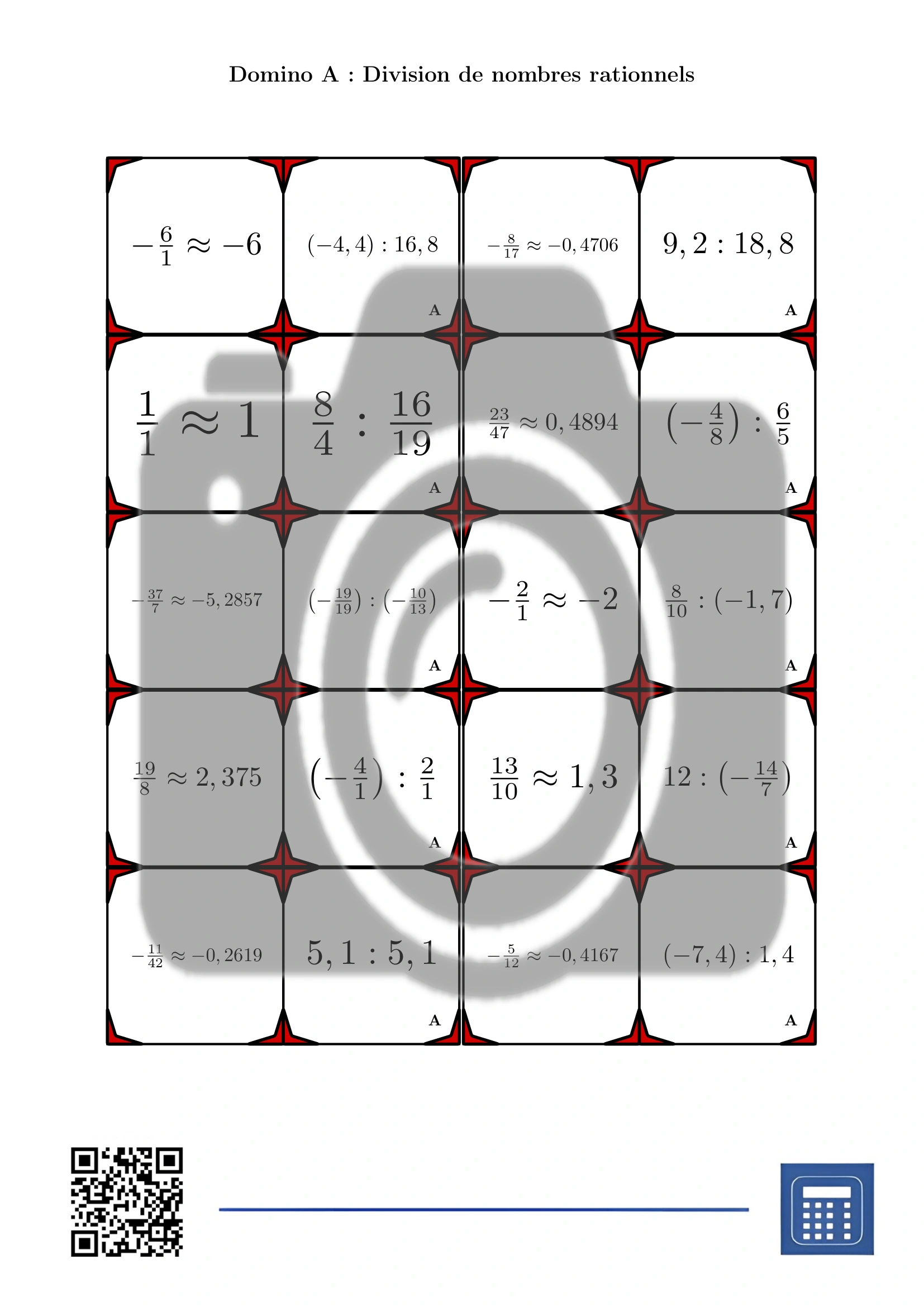 Domino: Division de nombres rationnels – Image 2