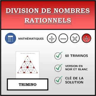 Trimino: Division de nombres rationnels