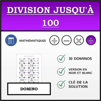 Domino: Division jusqu'à 100