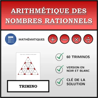 Trimino: Arithmétique des nombres rationnels