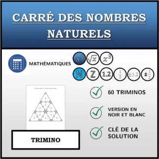 Trimino: Carré des nombres naturels