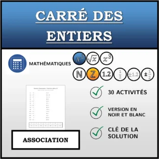 Exercice d'association: Carré des entiers