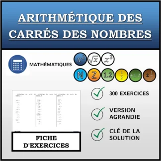 Fiche d'exercices: Arithmétique des carrés des nombres