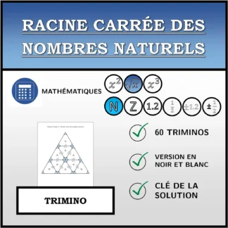 Trimino: Racine carrée des nombres naturels