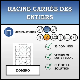 Domino: Racine carrée des entiers