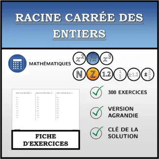 Fiche d'exercices: Racine carrée des entiers