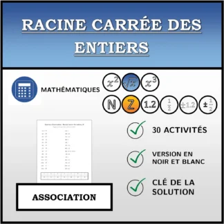 Exercice d'association: Racine carrée des entiers
