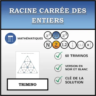 Trimino: Racine carrée des entiers