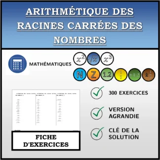 Fiche d'exercices: Arithmétique des racines carrées des nombres