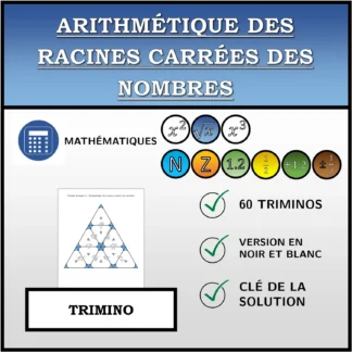 Trimino: Arithmétique des racines carrées des nombres